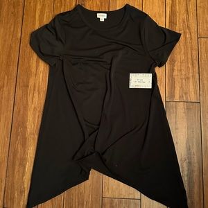 Solid Black NWT Melissa LLR Med tunic top